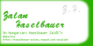 zalan haselbauer business card